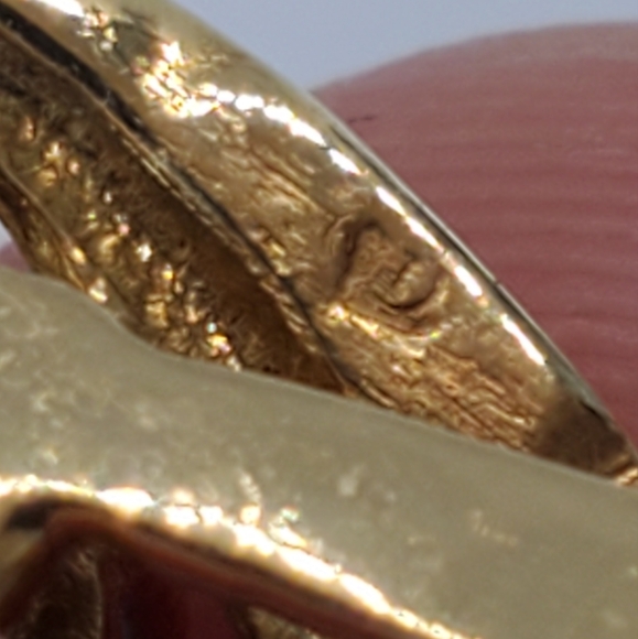 18k Yellow Gold Blue Topaz Diamond Pendant - Picture 9 of 11